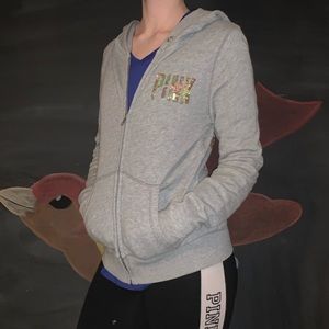 Love PINK zip up hoodie